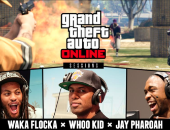 Waka Flocka, Jay Pharaoh, & DJ Whoo Kid Play GTA V At Rockstar Games HQ